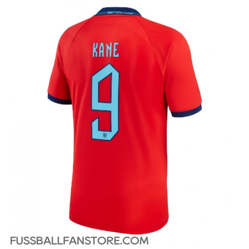 England Harry Kane #9 Replik Auswärtstrikot WM 2022 Kurzarm